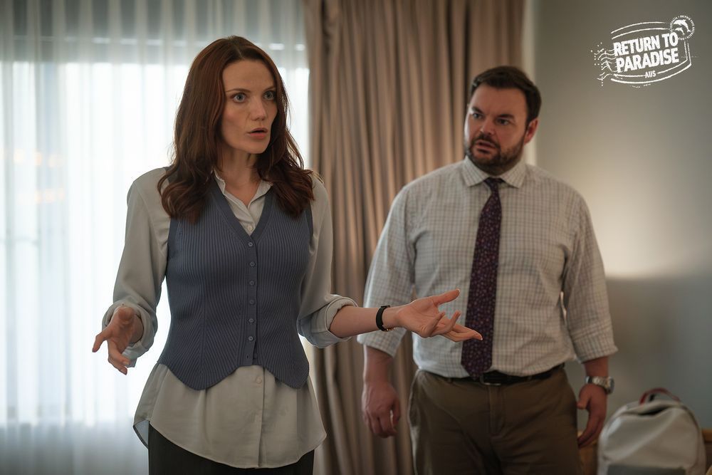 Mack and Colin working on a mystery.