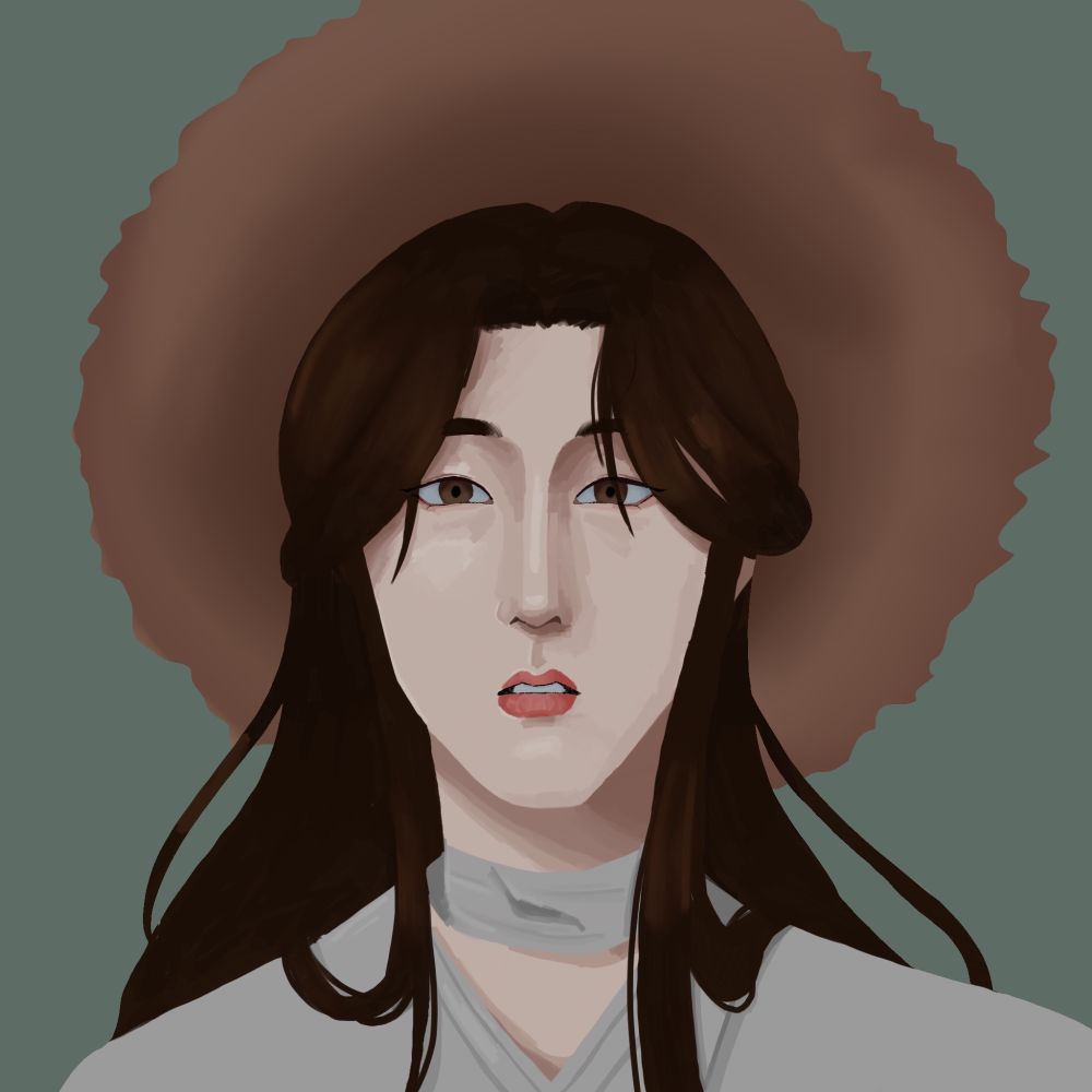 a work in progress drawing of xie lian from tgcf drawn by me