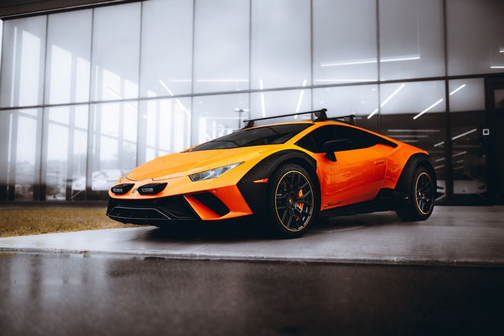Orange Lamborghini Huracan Sterrato 