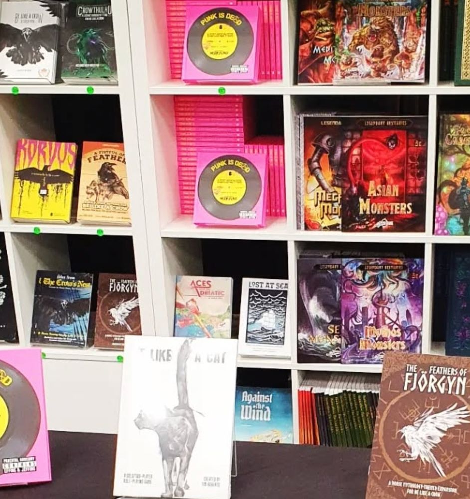 picture of different TTRPG at GenCon