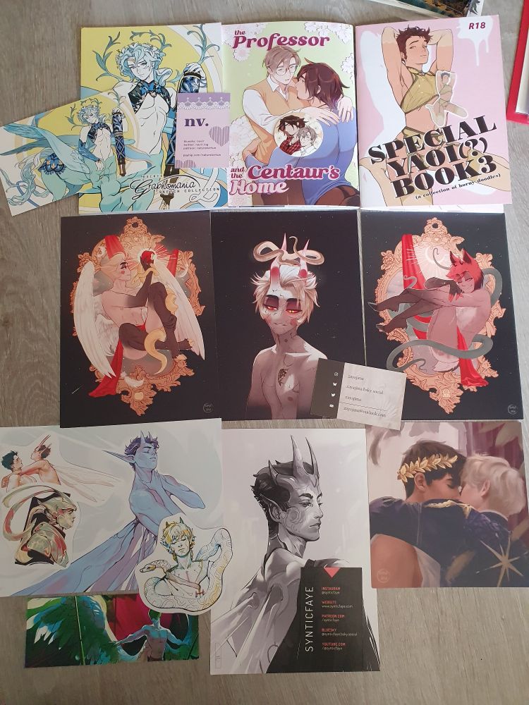 Artbooks and postcards Art by different artist. All style of anime Manga 