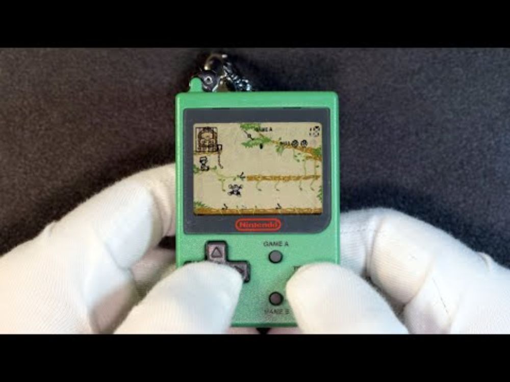 Nintendo Mini Classics Donkey Kong Junior handheld gameplay