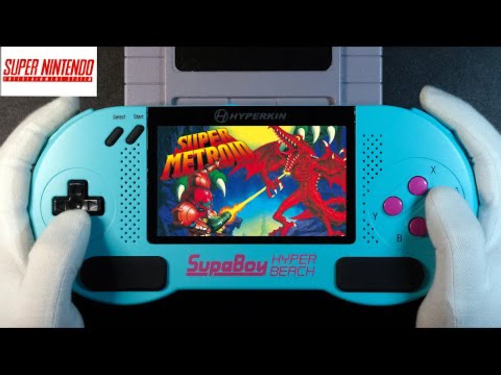 Super Metroid Super Nintendo Entertainment System SNES Handheld Gameplay