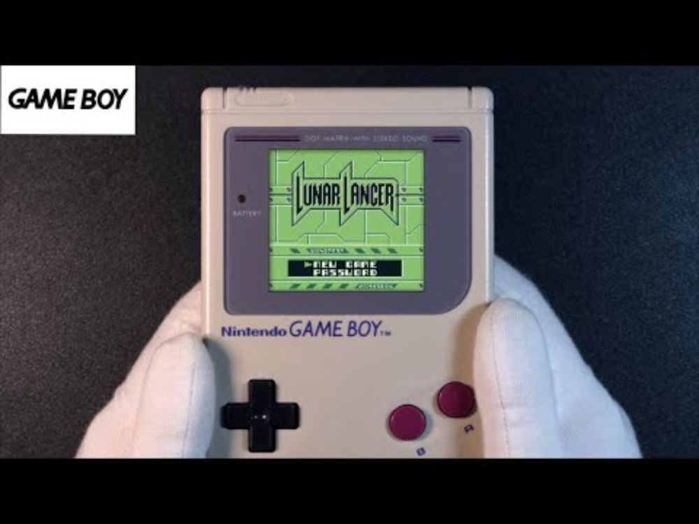Lunar Lancer Nintendo Game Boy DMG-01 Handheld Gameplay