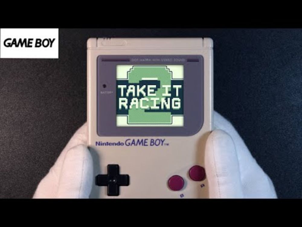 Take It Racing 2 Nintendo Game Boy DMG-01 Handheld Gameplay