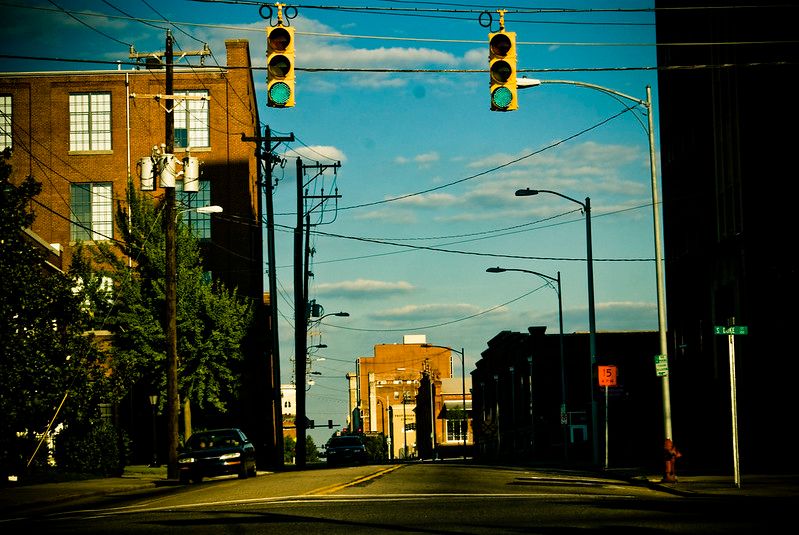 Powerlines at sunset in Durham, NC. 