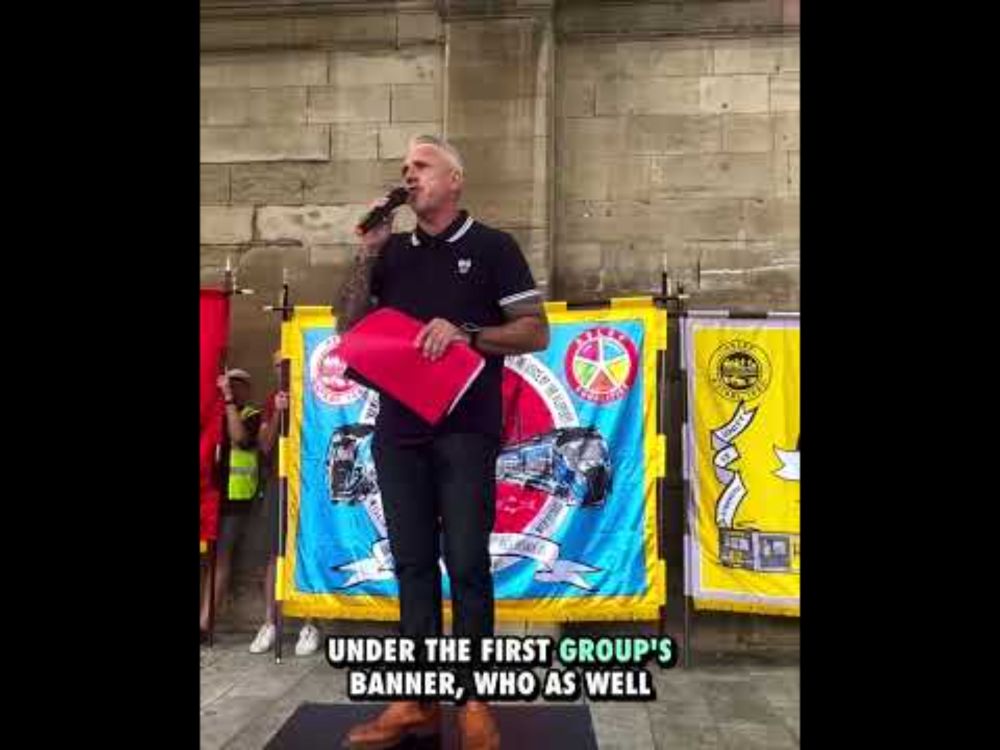 "73 days, our members have been on strike, standing for a colleague who's had his career taken away"