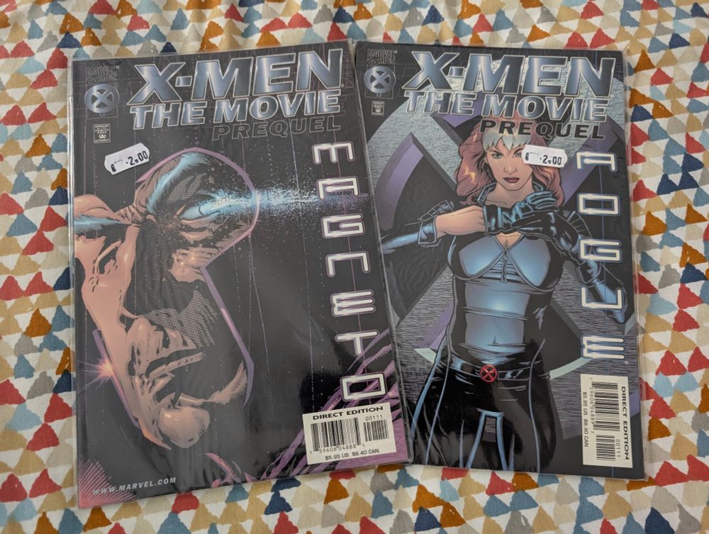 Los cómics precuelas de la primera película de X-Men de Magneto y de Rogue.