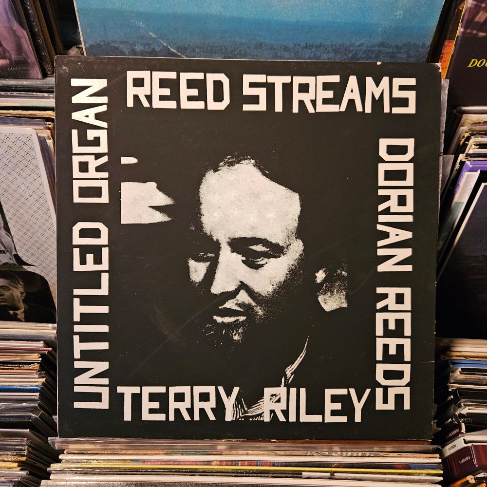 Album cover features a rather poor photocopy of a photograph of Terry Riley.