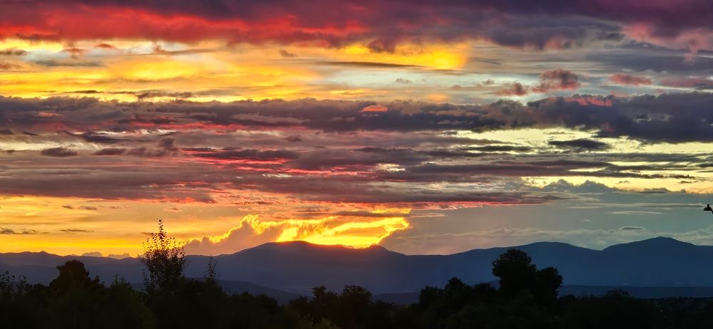 Sunset over Jemez mountains