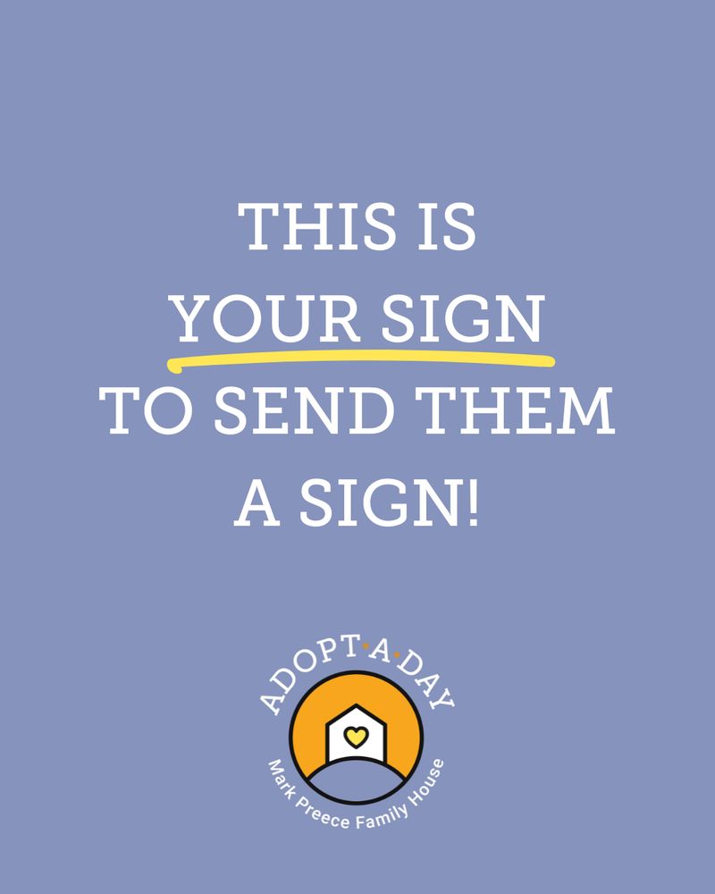 When you Adopt A Day, your $500 donation helps support our day-to-day operations.

Pick the date you want to adopt and share your birthday, memorial, or anniversary message.

Visit https://markpreecehouse.ca/adoptaday for more information.

#MarkPreeceFamilyHouse #MPFH #AdoptADay #HamOnt