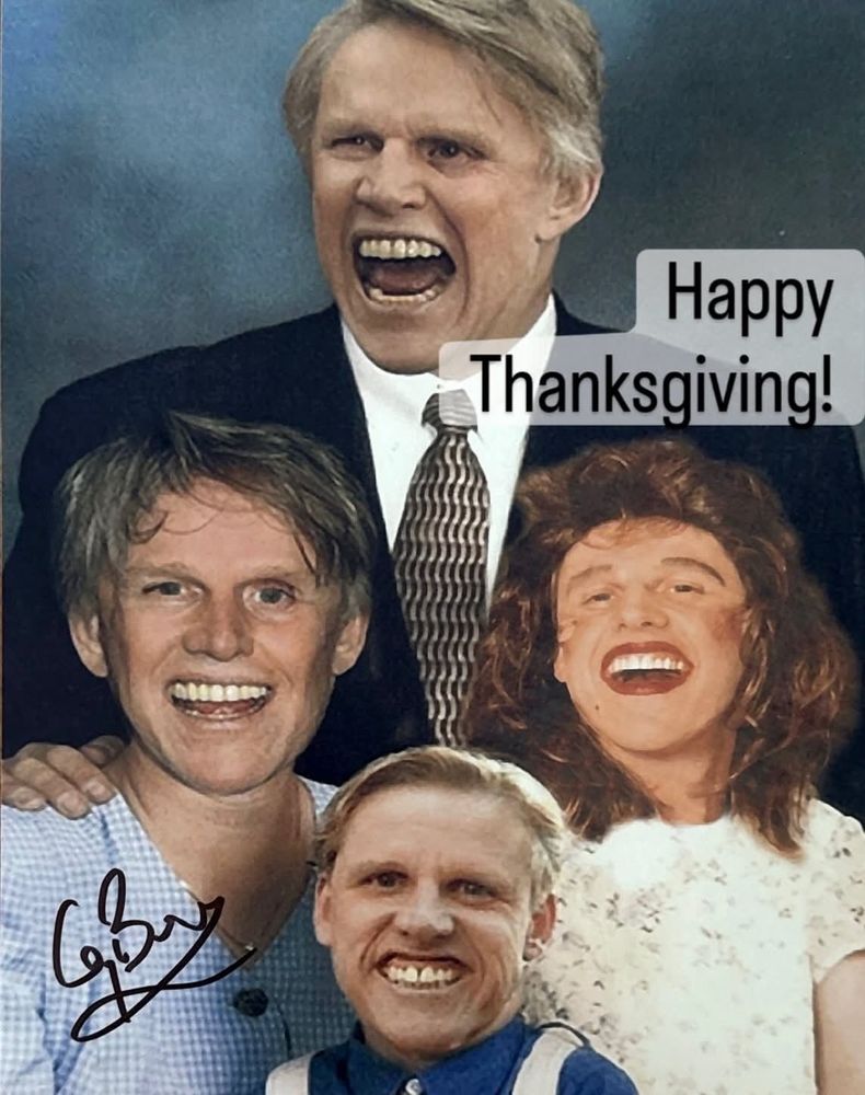 A Gary Busey thanksgiving abomination