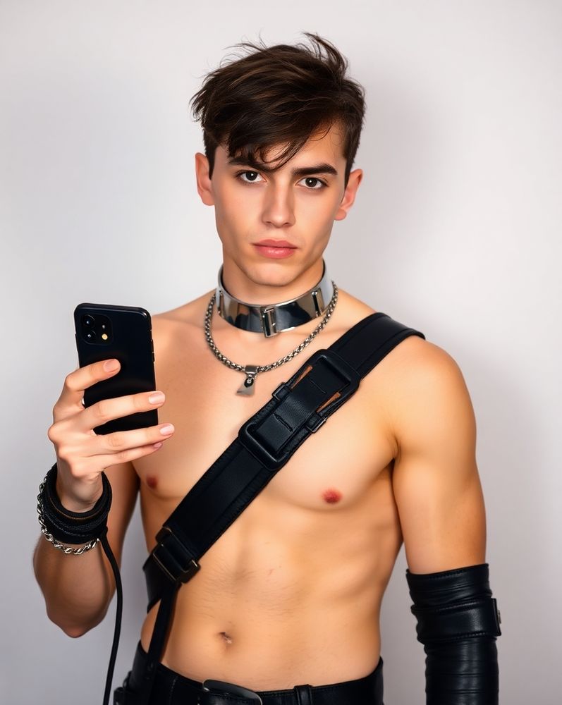 Cute guy on his mobile surfing @Bluesky