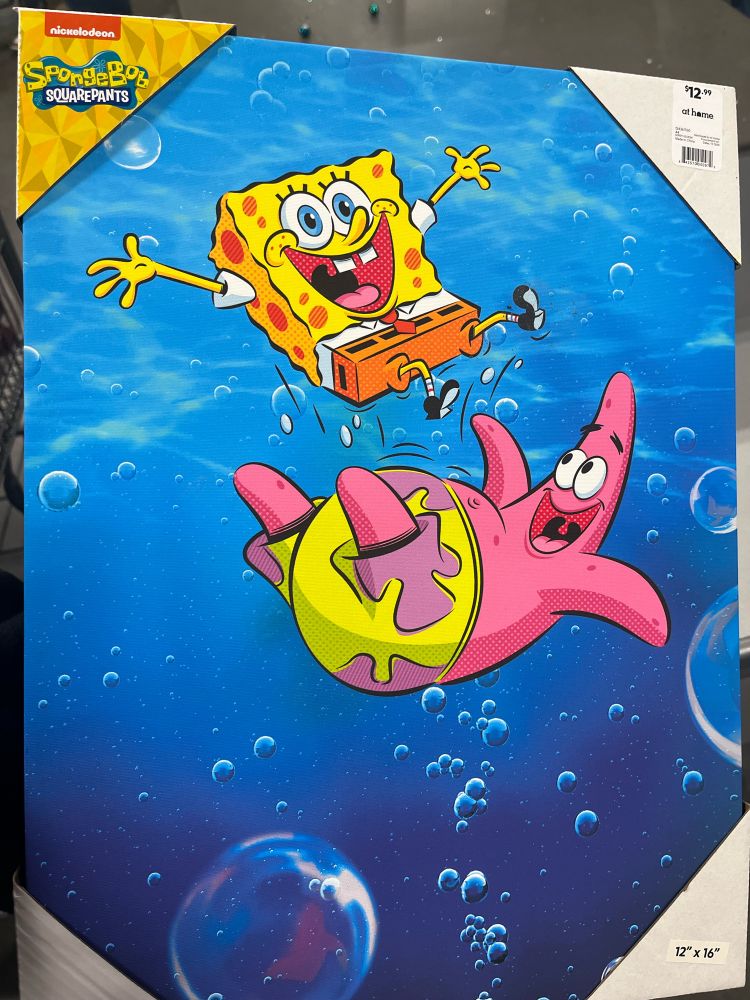 SpongeBob canvas painting thingy