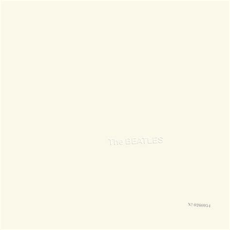 Cover of The Beatles White Album , white embossed type on white