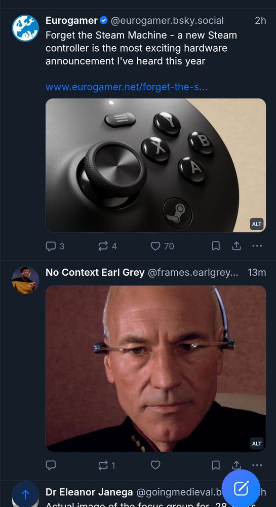 Screencap of this post but right above it is a Eurogamer article about the Steam Machine