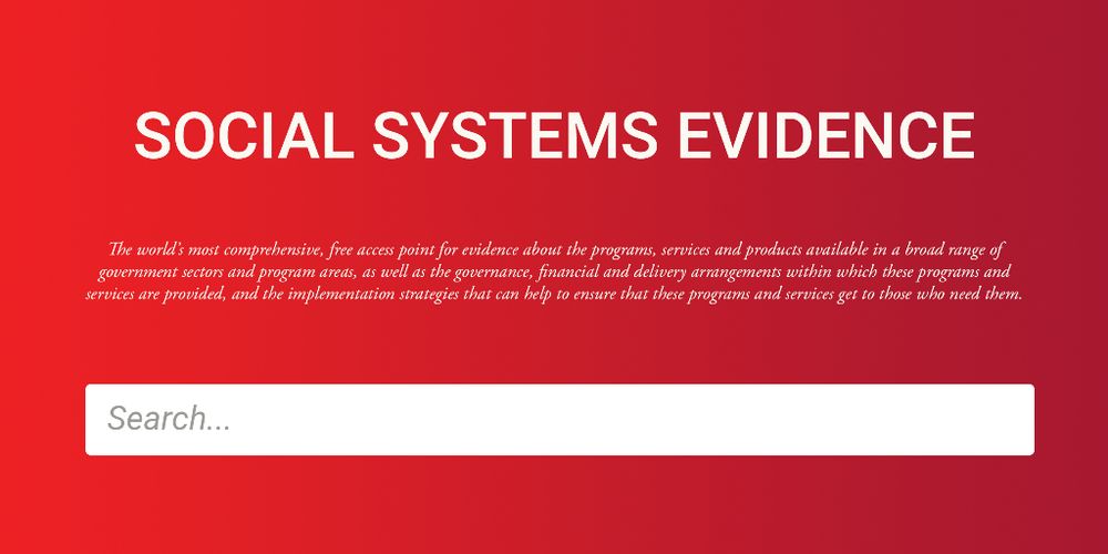 Social Systems Evidence