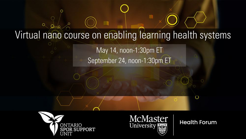 Virtual nano course on enabling learning health systems