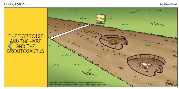 Rhymes with orange comic-The tortoise and the hare