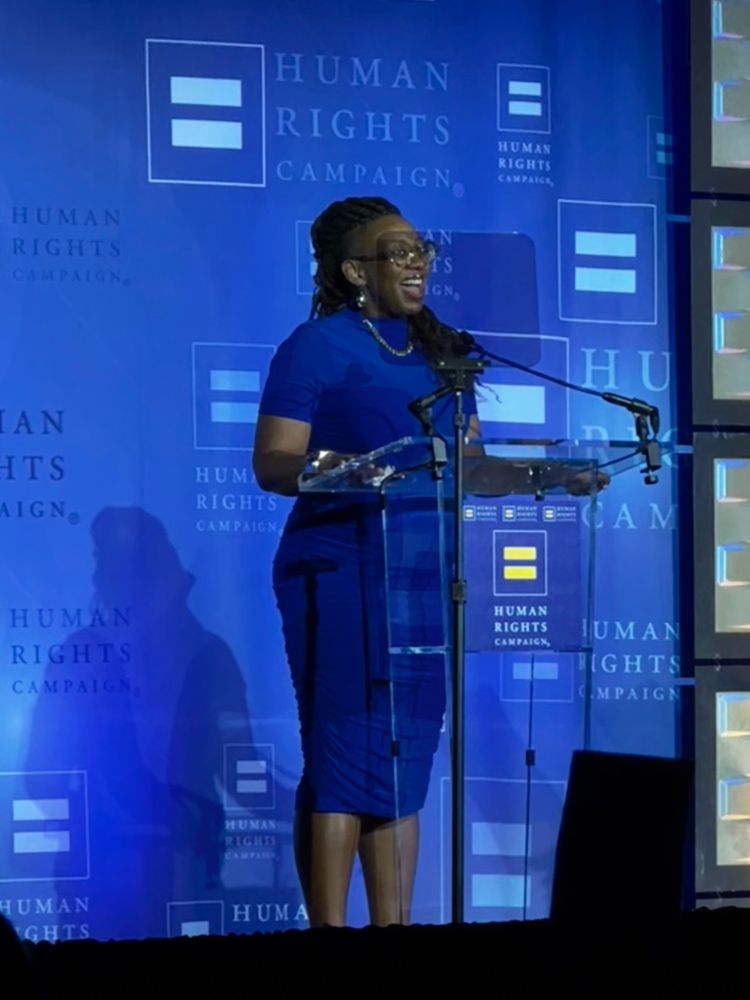 HRC President Kelley Robinson at the 2025 HRC New England Dinner