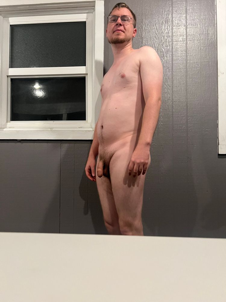 Myself butt naked.