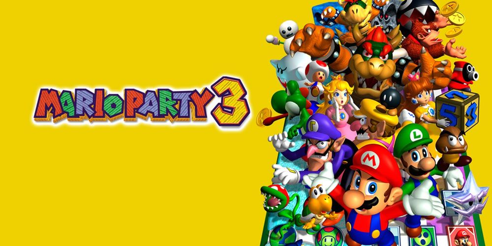 promo art for Mario Party 3 with many of the characters involved