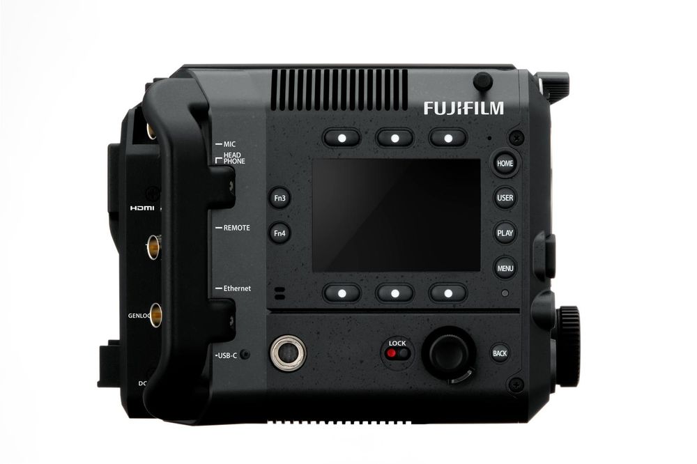 Side profile of recently announced Fujifilm Eterna GFX Cinema camera... 