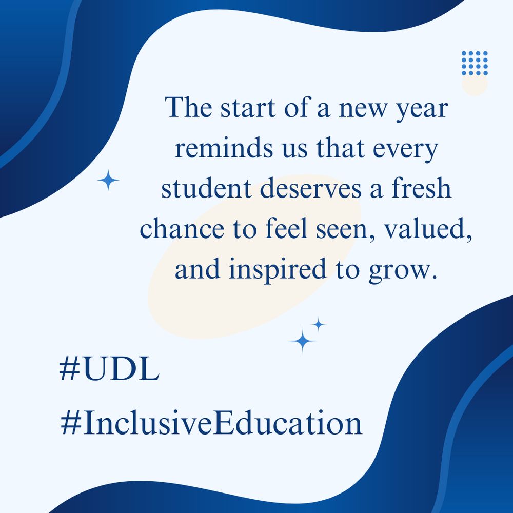 New Year - students deserve to feel seen, valued, and inspired to grow #UDL #Inclusive Education