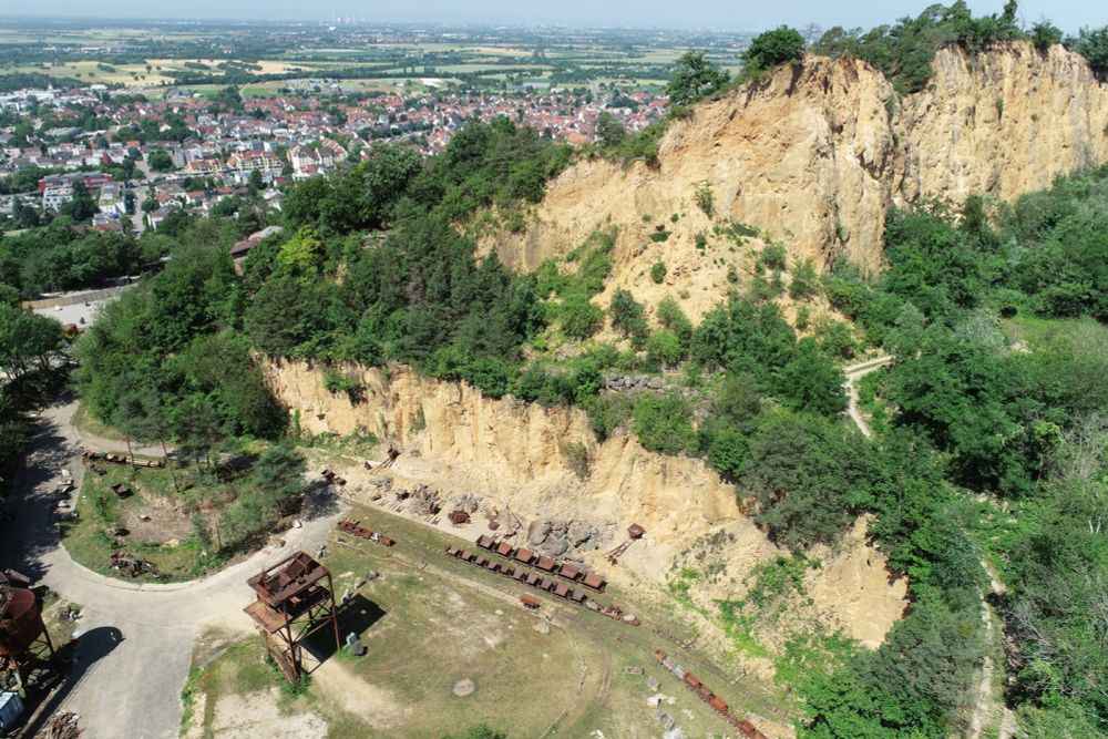 Aerial image of the Steinbruch Leferenz