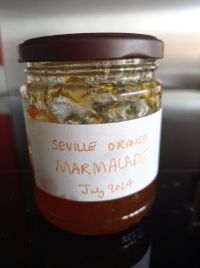 Photo of jar of homemade marmalade