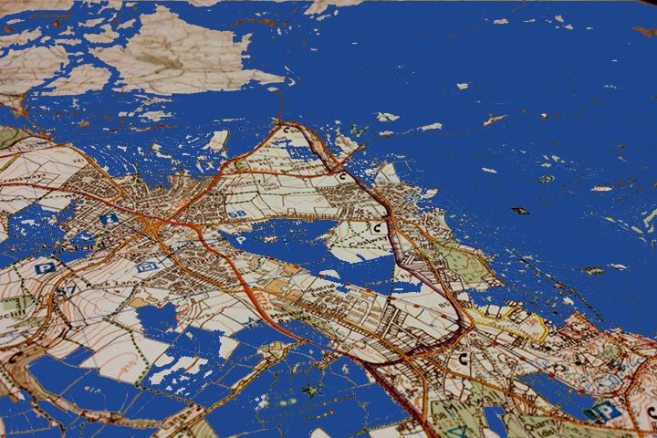 Picture of a flooded map