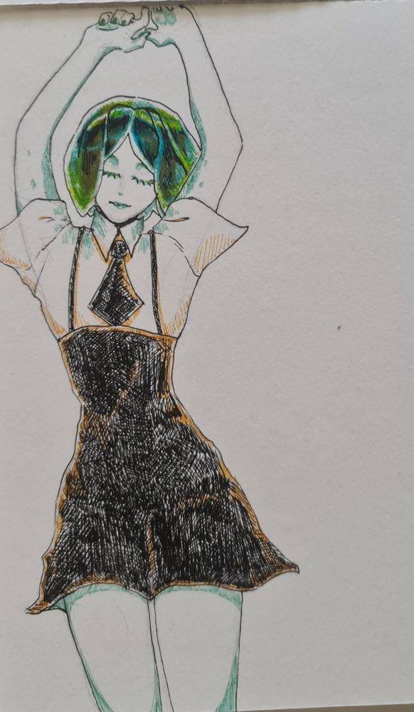 Phos drawing, used stabilo pens