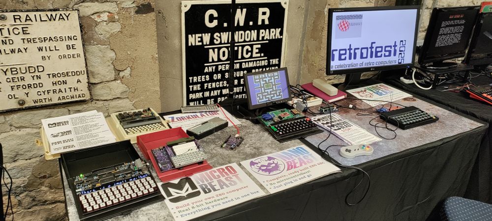 The Feersum display at RetroFest 2025 - Z80 kit computers and a new graphics chip for 8-bit machines.