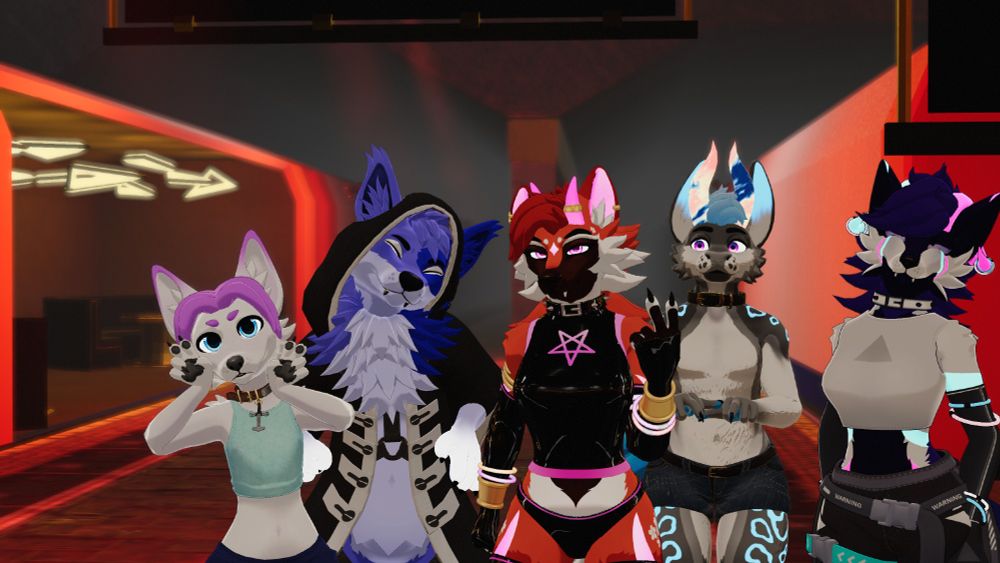 Pictured left to right: WhiteMageAvalon, RishiChy, Me (in Eva), DocStrange, ThePurpleWicker (Aurora)