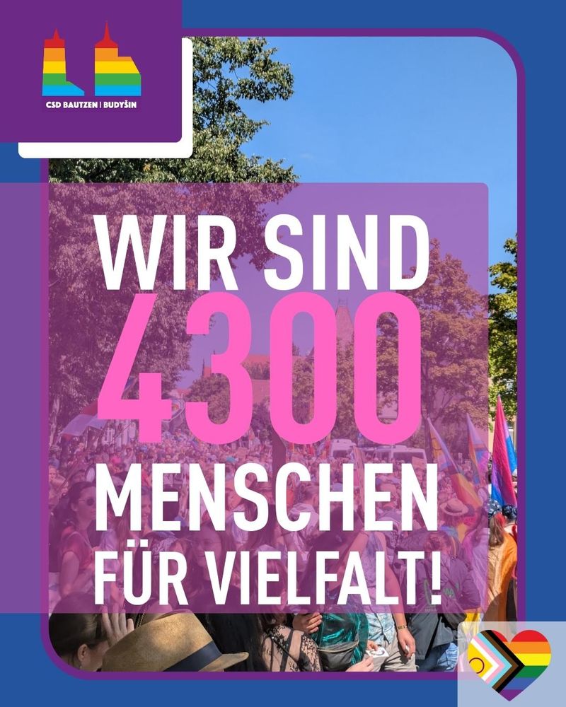 4300 Teilnehmende beim CSD Bautzen 