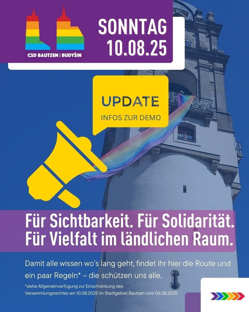 Sicherheitshinweise zum CSD Bautzen