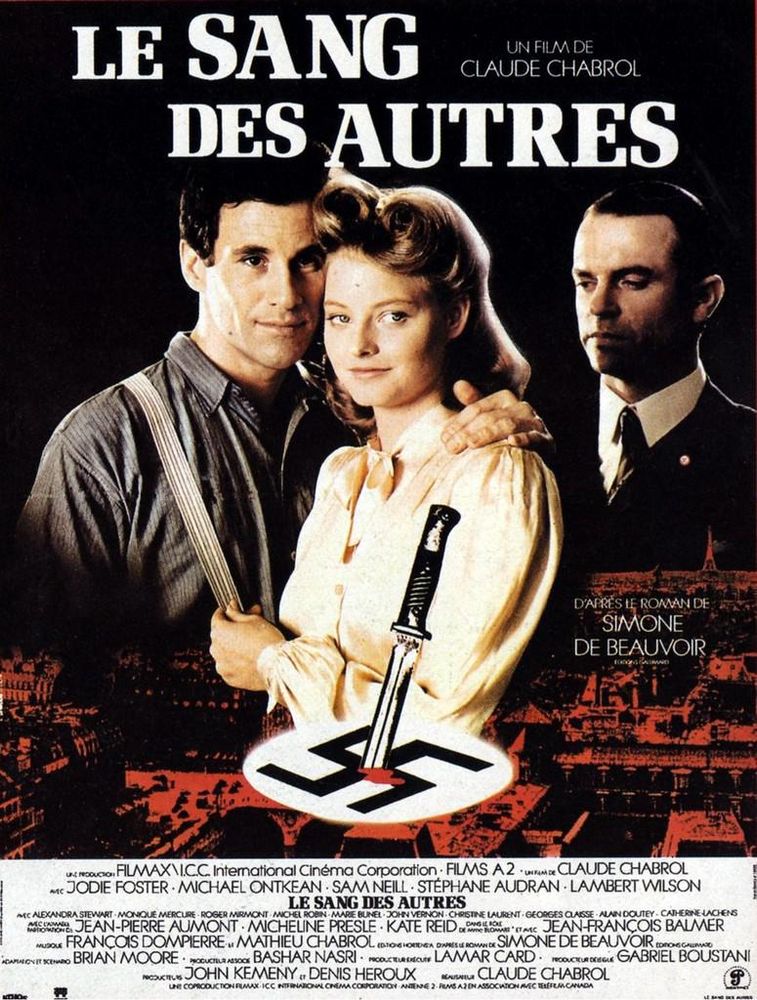 Poster for cinema release of French version. Essentially the same as the English language VHS cover except for some reason Foster and Neill are both looking out towards the viewer and smiling in a slightly dopey way. Guess they're supposed to look like they're in love, but they really just look rather vacant. And weirdly content.