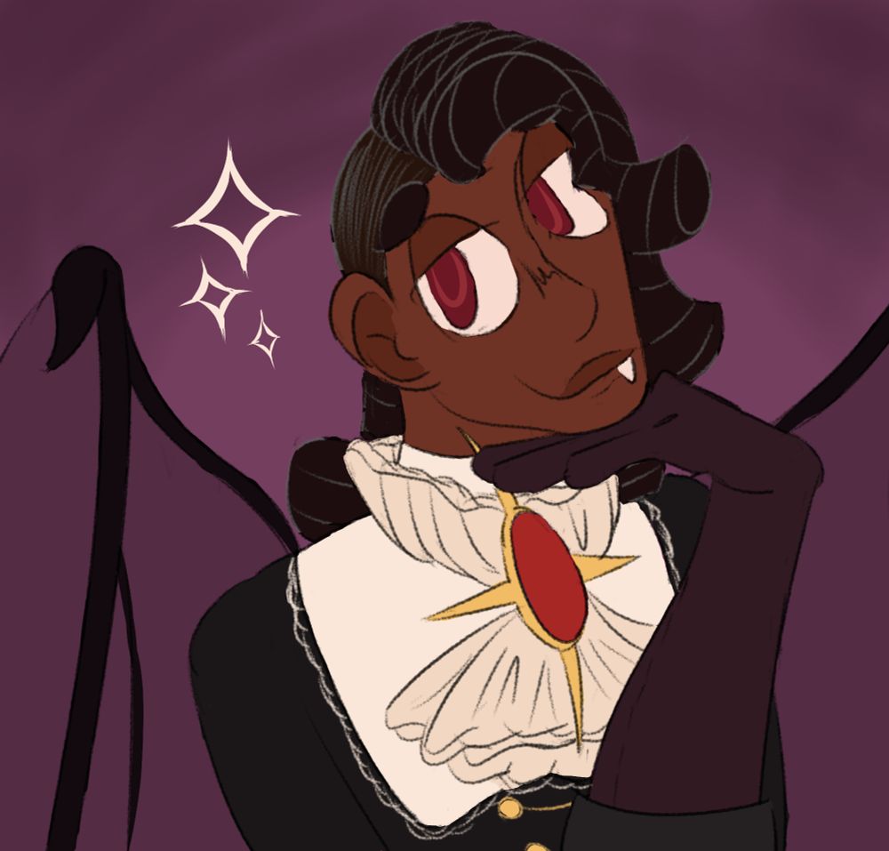 Digital art, portrait of a vampire doing a sassy pose