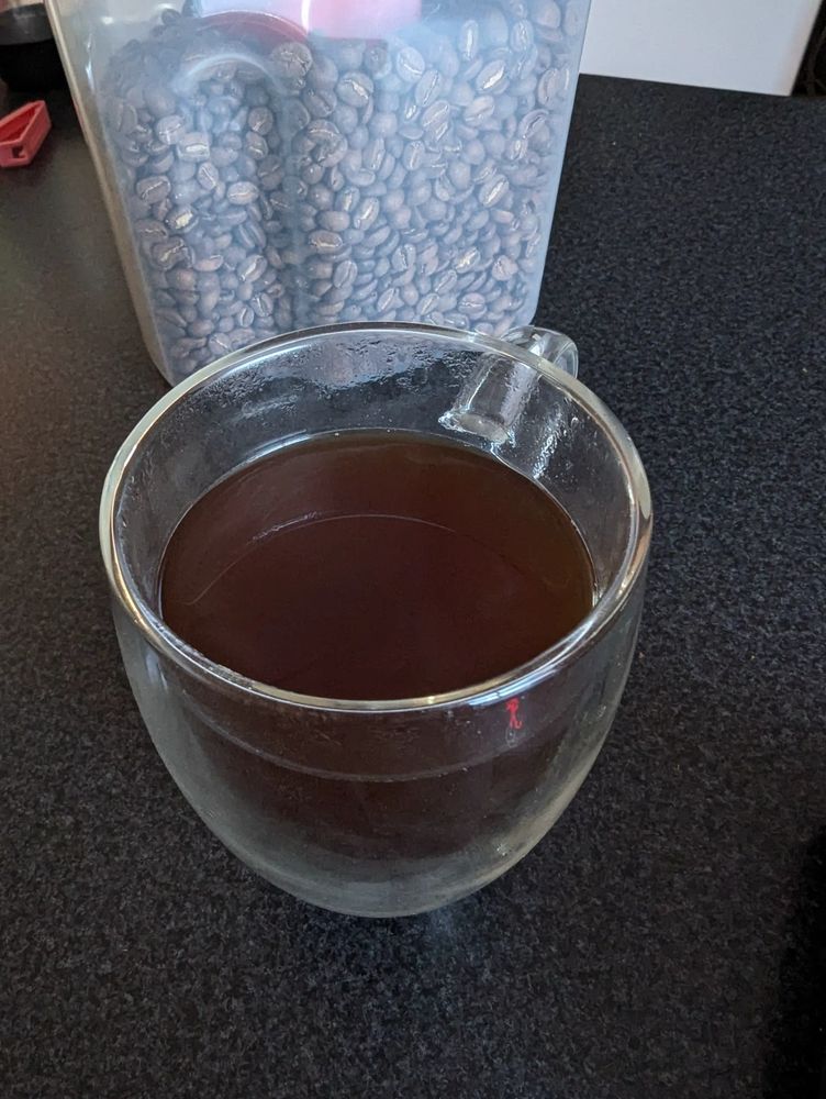 The pressed coffee