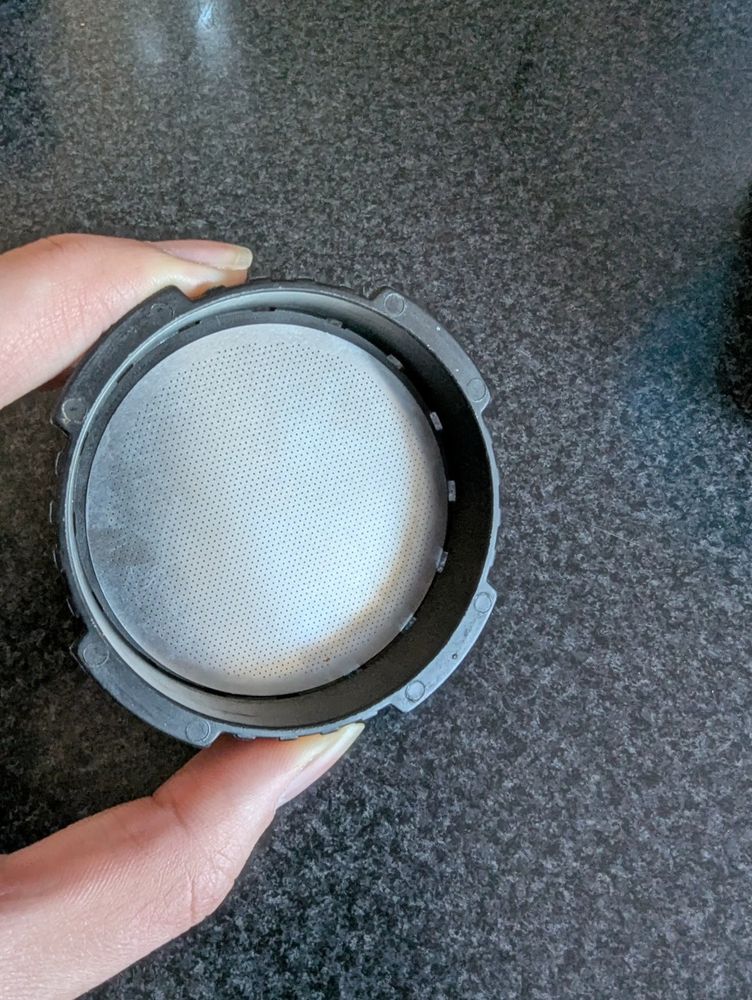 A reusable metal filter for the aeropress

The fit is not as snug as a paper filter so there's a bit of a gap around the edges