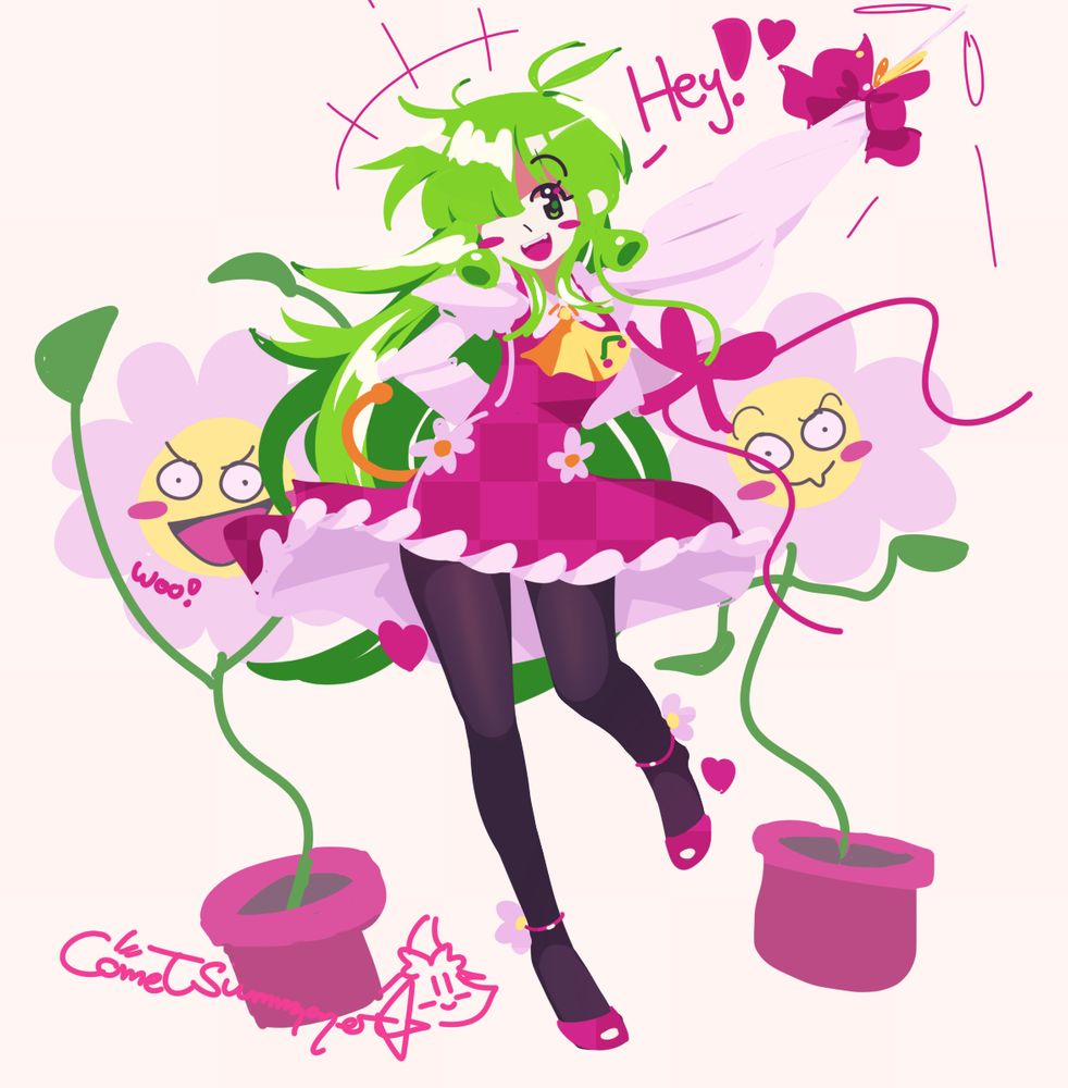 Yuuka from Touhou 4 Lotus Land Story, ignoring her trendy new outfit, FOUND YOU!♥