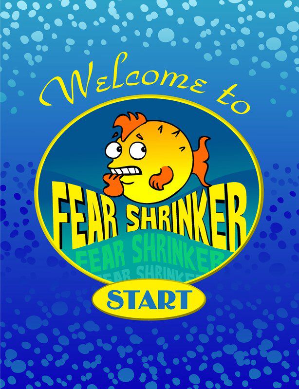 Fear Shrinker app logo and start screen