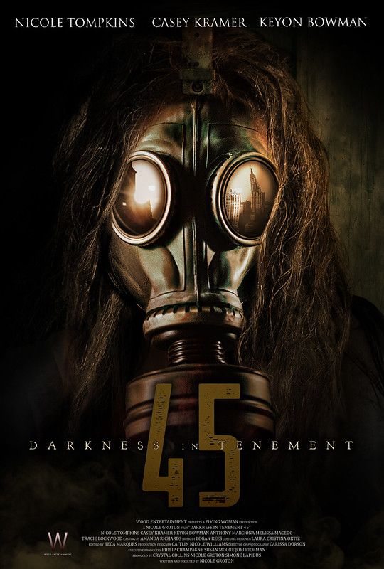 Darkness in Tenement 45 movie poster. Digital photo compositing. 
