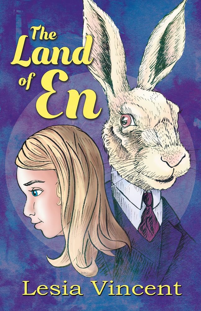 Land of En book cover. Ink on paper with digital color. 