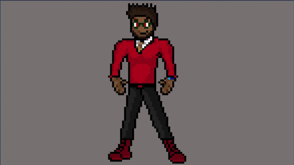 Aaron in his formal attire