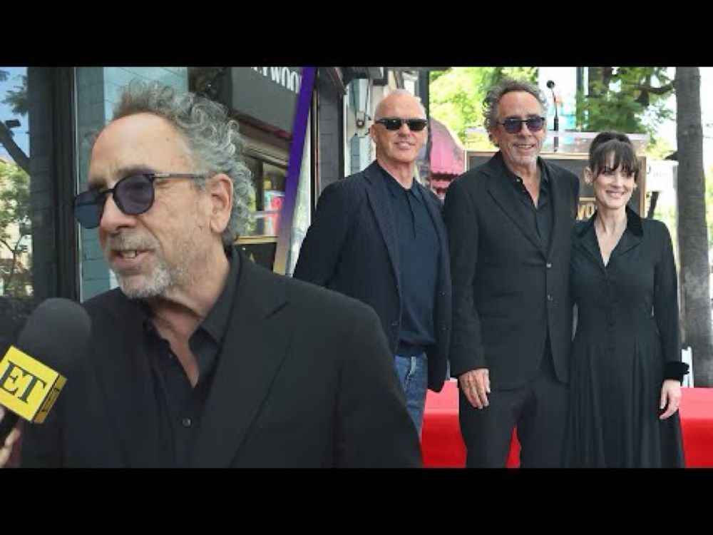 Tim Burton REACTS to Winona Ryder and Michael Keaton's Speeches at His Walk of Fame Ceremony