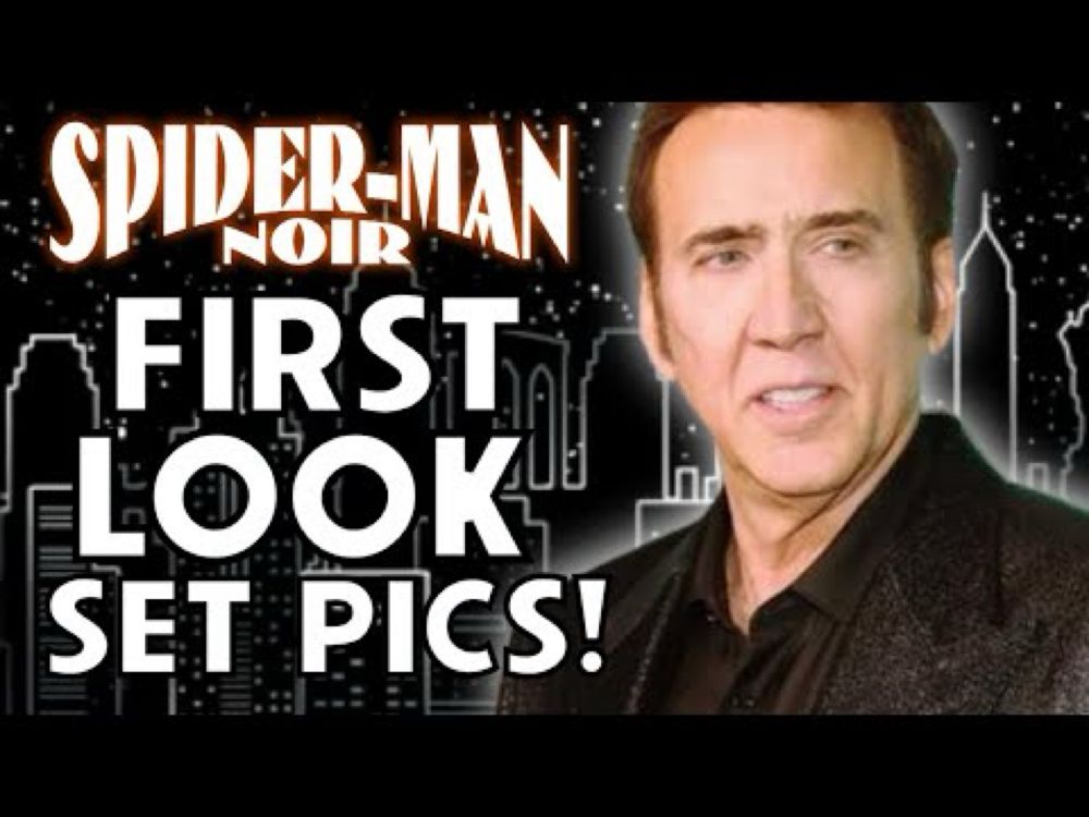 FIRST LOOK! Leaked Spider Man Noir Set Photos!   Nic Cage On Set! Villain REVEALED