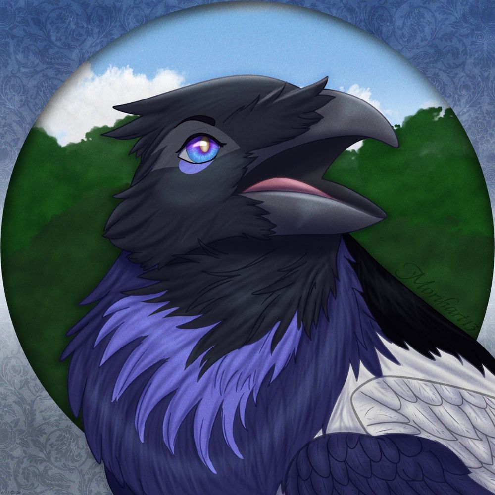 Umbra the Magpie bust/icon