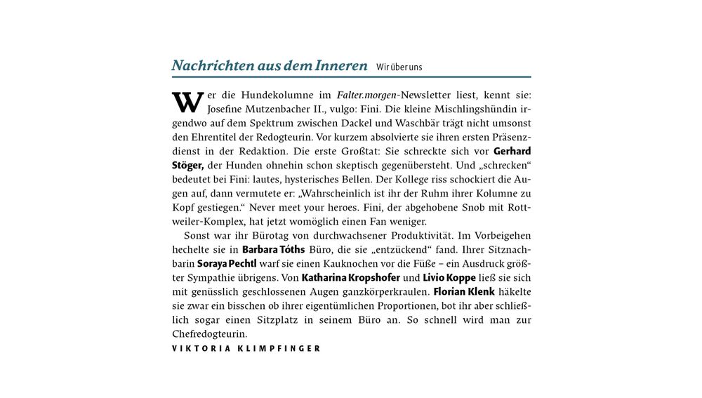 Nachrichten aus dem Inneren von Viktoria Klimpfinger