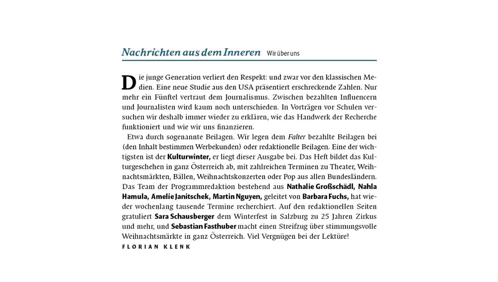 Nachrichten aus dem Inneren von Florian Klenk